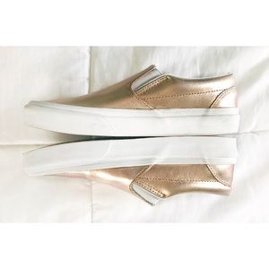 Metallic Rose Gold Vans